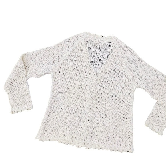 Vintage‎ A Pallas Original Irish Linen Cream Women’s Button Cardigan Sweater MED - Picture 15 of 15